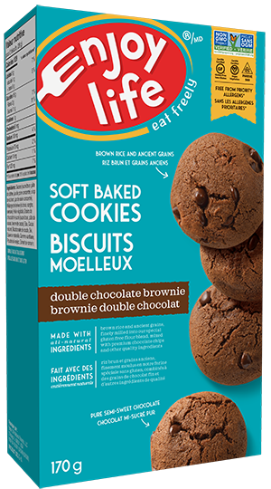 Enjoy Life Foods Soft Baked Double Chocolate Brownie Cookies